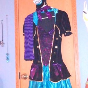 Miss madd hatter halloween costume..size large..
